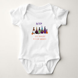 Body Para Bebé Colgando Con Mis Gnomies Camiseta Personalizada