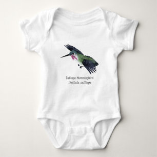 Body Para Bebé Colibrí del Calliope con nombre
