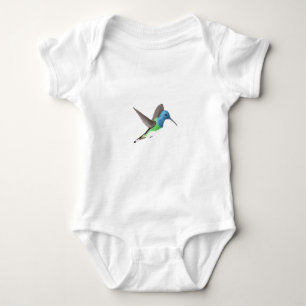 Body Para Bebé Colibrí Jacobino en Vuelo - transparente.