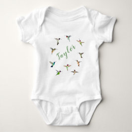 Body Para Bebé Colibríes Personalizados