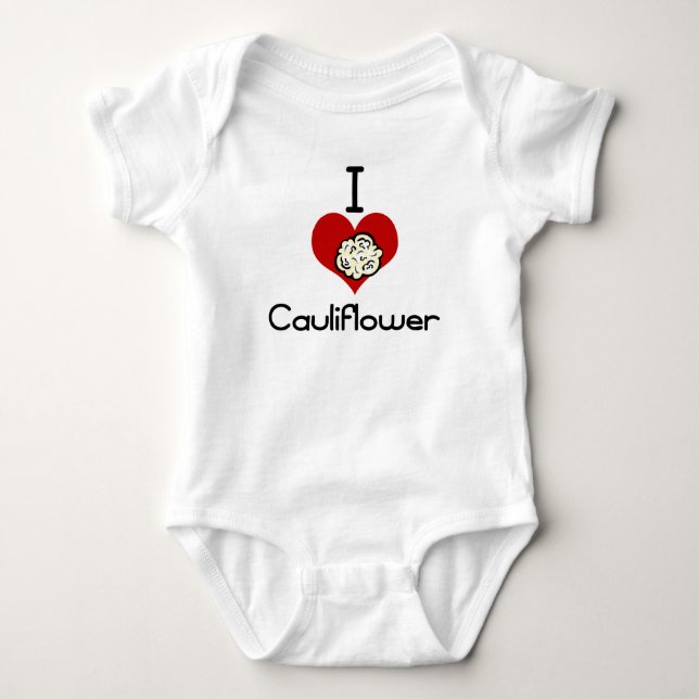 Body Para Bebé Coliflor del amor-corazón I (Anverso)