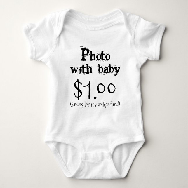 Body Para Bebé College Fund Baby Bodysuit (Anverso)