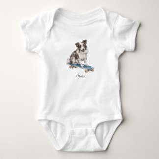 Body Para Bebé Collie de borde de agua Baby Bodysuit