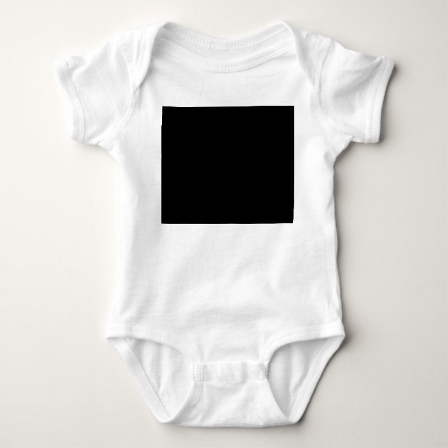 Body Para Bebé Color sólido personalizable (Anverso)