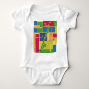 Body Para Bebé Colorblocks Creeper