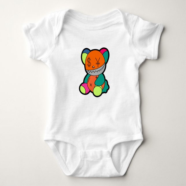 Body Para Bebé Colorful bear (Anverso)