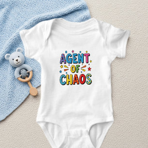 Body Para Bebé Colorful Funny Baby Bodysuit – White