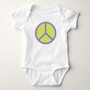Body Para Bebé Colorida ropa de personalizado de signo de paz