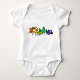 Body Para Bebé Coloridas aves Funny Baby Bodysuit
