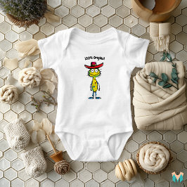Body Para Bebé Colorido Cowboy Alien Colorful Fun