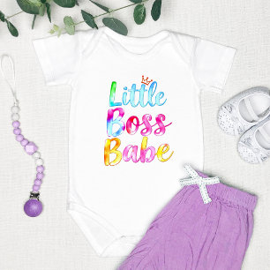 Body Para Bebé Colorido "Pequeña Jefa Chica" 