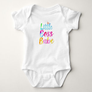 Body Para Bebé Colorido "Pequeño Jefe Babe"