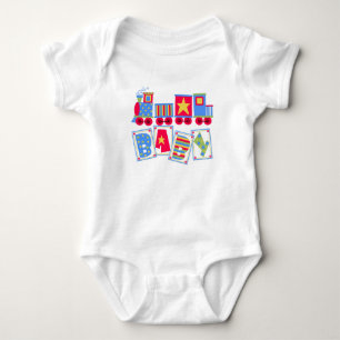 Body Para Bebé Colorido Tren Baby Bodysuit