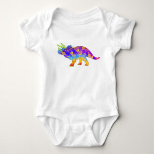 Body Para Bebé Coloridos triceratops de dinosaurios