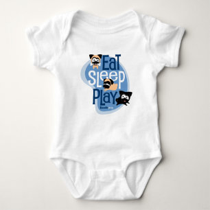 Body Para Bebé ¡Coma, duerma, juegue! Ropa (azul)