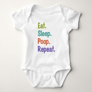 Body Para Bebé Coma. Sueño. Impulso. Repetición. ropa del bebé