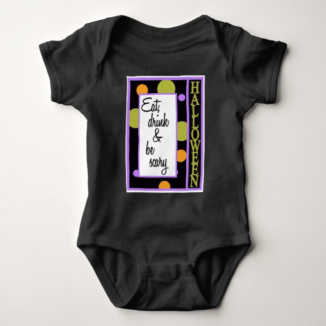 Body Para Bebé Comer a beber y tener miedo (Anverso)