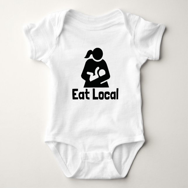 Body Para Bebé Comer local (Anverso)