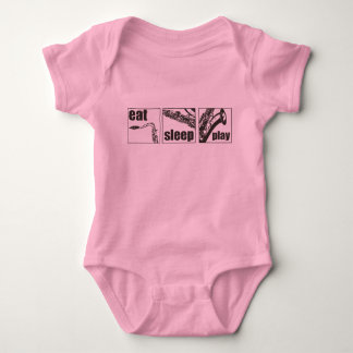 Body Para Bebé Comer Sleep Play Sax
