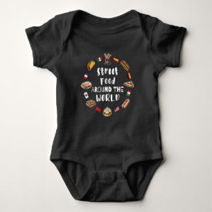 Body Para Bebé Comida callejera alrededor del mundo