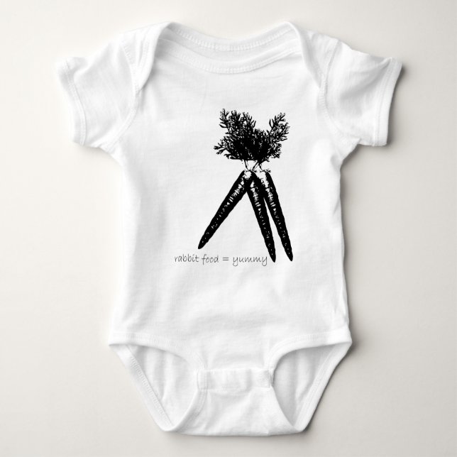 Body Para Bebé comida de conejo (Anverso)
