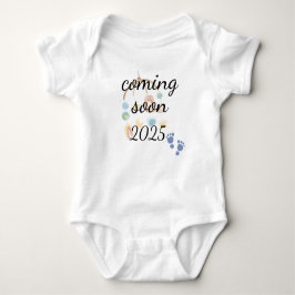 Body Para Bebé Coming soon baby announcement 