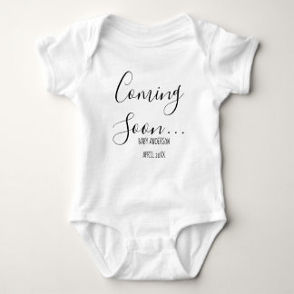 Body Para Bebé Coming Soon | Pregnancy Announcement baby jumpsuit