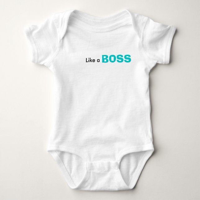 Body Para Bebé Como Boss (Anverso)
