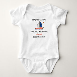 Body Para Bebé Compañero de navegación mini bebé papá marinero - 