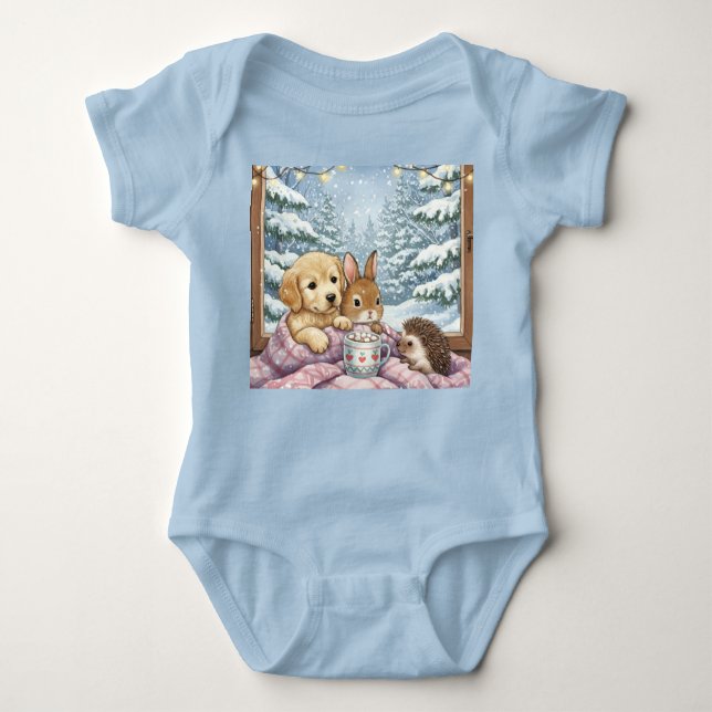 Body Para Bebé Compañía acogedora, colección de Natasha Us (Anverso)