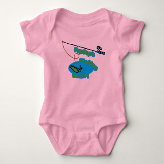 Body Para Bebé Compinche de la pesca de PopPop