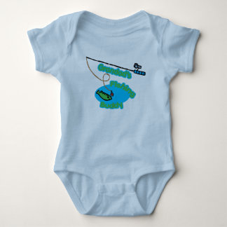 Body Para Bebé Compinche de la pesca del Grandad