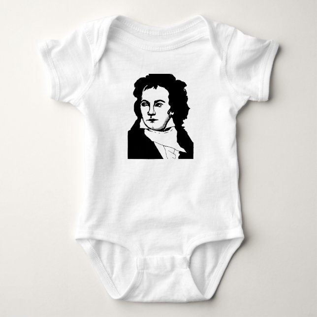 Body Para Bebé Compositor de la música clásica de Ludwig van (Anverso)