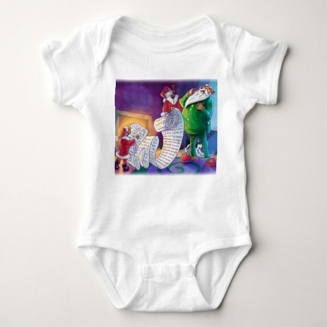 Body Para Bebé Compruébelo dos veces Santa (Anverso)