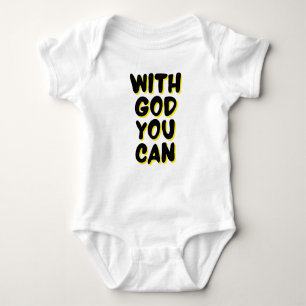 Body Para Bebé Con Dios se puede confiar en el Unisex
