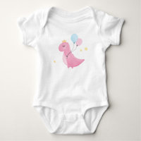 Body para bebé con motivos infantiles rosa