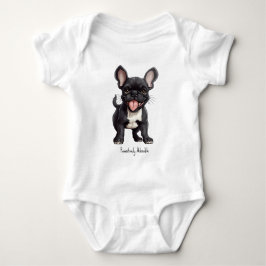 Body Para Bebé 🐶 Con texto personalizado, cachorro francés