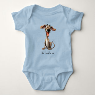 Body Para Bebé Con texto personalizado, 🐶loco 🤪 whippet