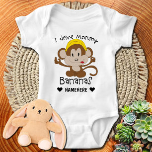 Body Para Bebé Conduzco plátanos mami