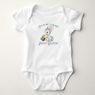 Body Para Bebé Conejito Adorable con Cesta de Pascua