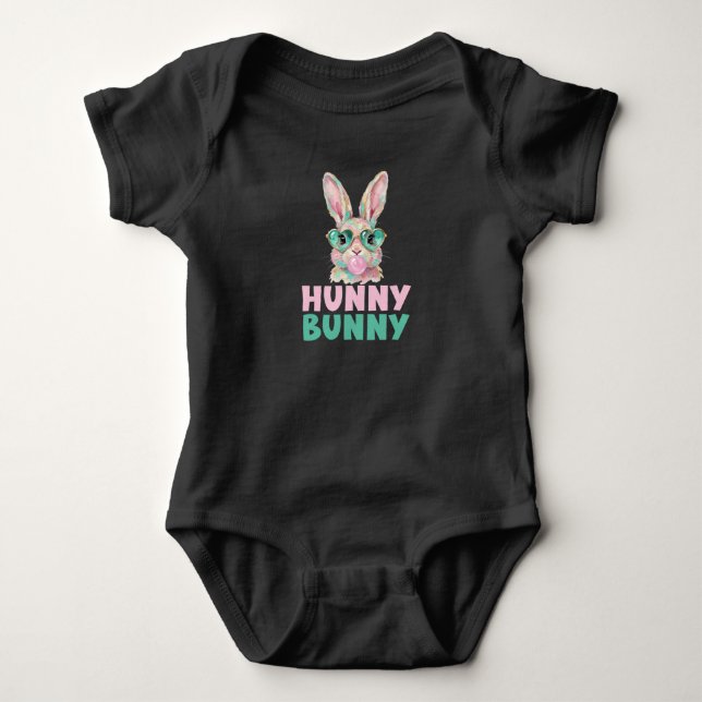 Body Para Bebé Conejito, Chicas Pascua  (Anverso)