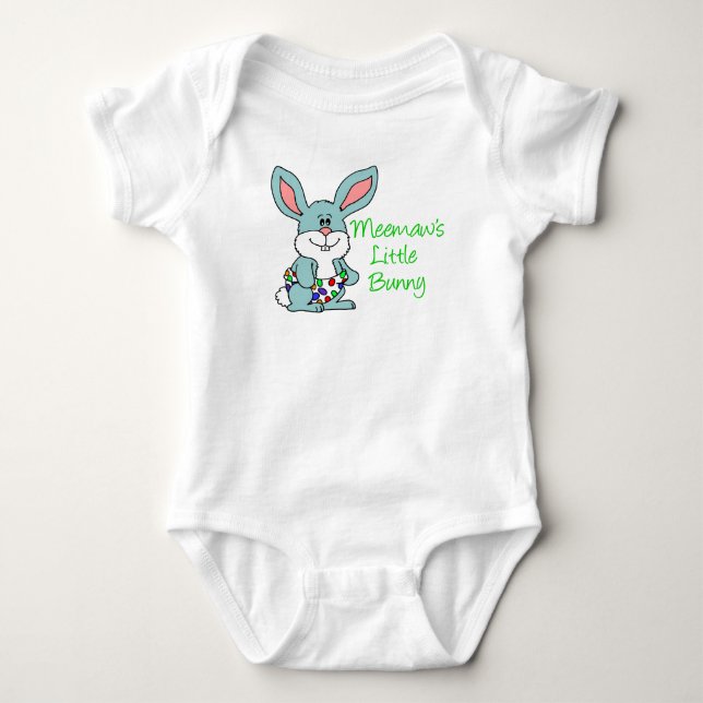 Body Para Bebé Conejito de Meemaw (Anverso)