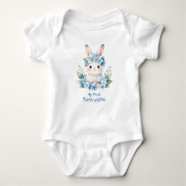 Body Para Bebé Conejito de Pascua adorable en acuarela con horten