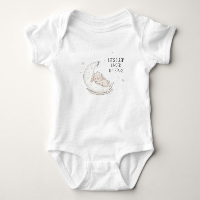 Body Para Bebé Conejito de Sweet Dreams - Rocker lunar (Anverso)