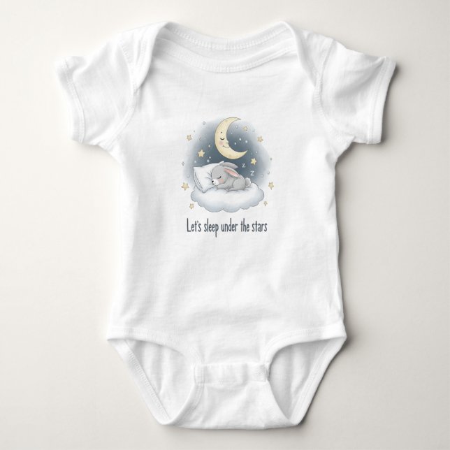 Body Para Bebé Conejito de Sweet Dreams - Rocker lunar (Anverso)
