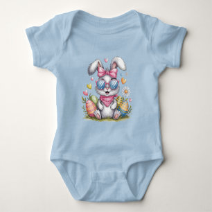 Body Para Bebé Conejito hipster lindo conejo de Pascua