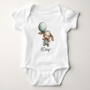 Body Para Bebé Conejito lindo con globo