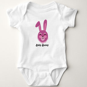 Body Para Bebé Conejito Lindo Puedes Cambiar Los Colores & Texto