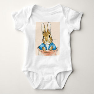 Body Para Bebé Conejo clásico con chaqueta azul