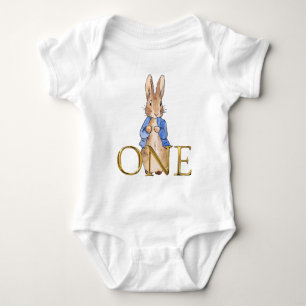 Body Para Bebé Conejo clásico con chaqueta azul para Primer Cumpl